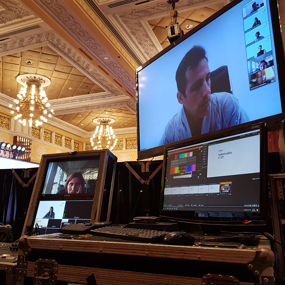 Behind the scenes of events.
