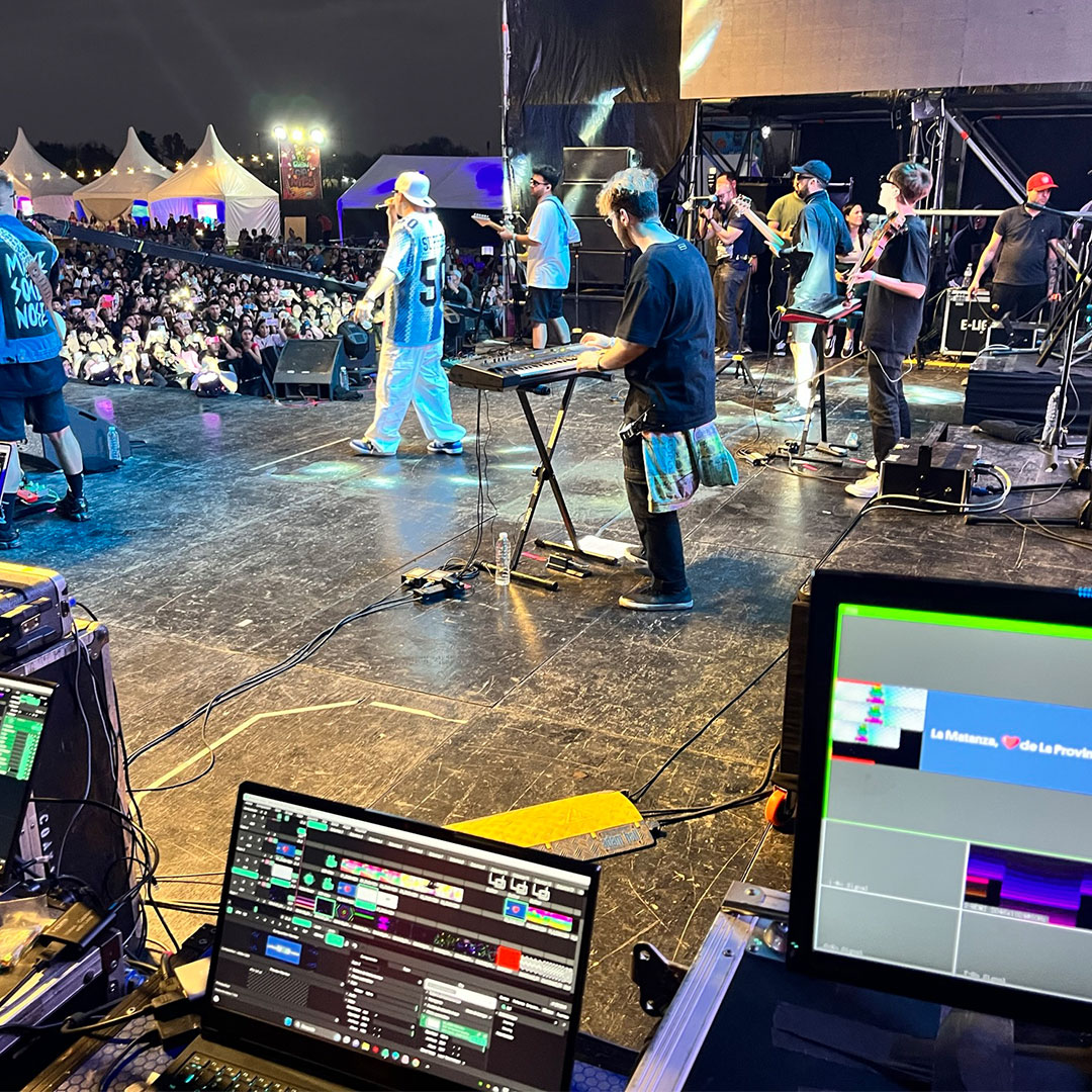 Behind the scenes of events.