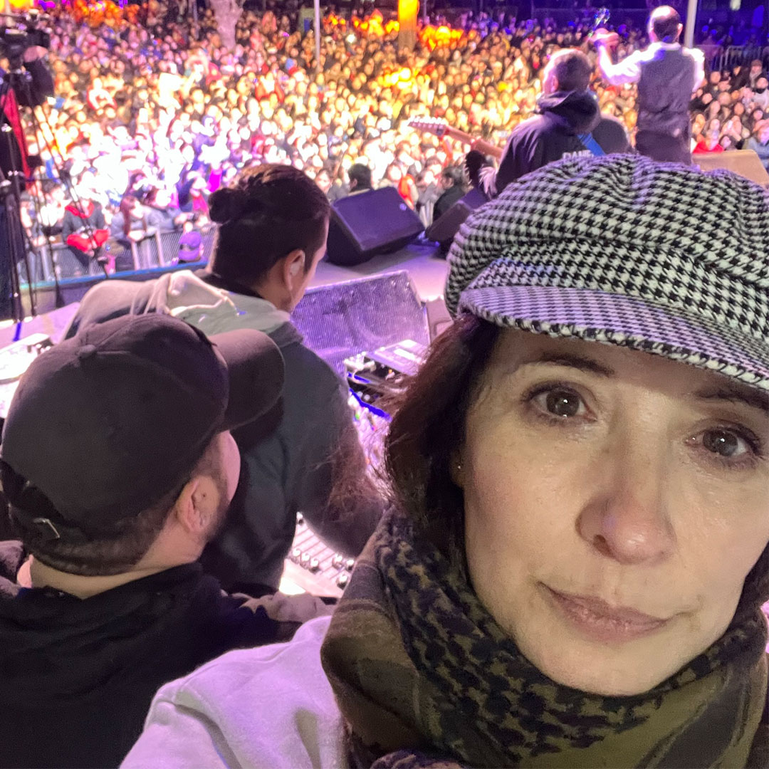 Behind the scenes of events.