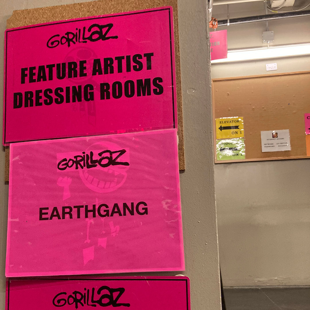 Behind the scenes of events.