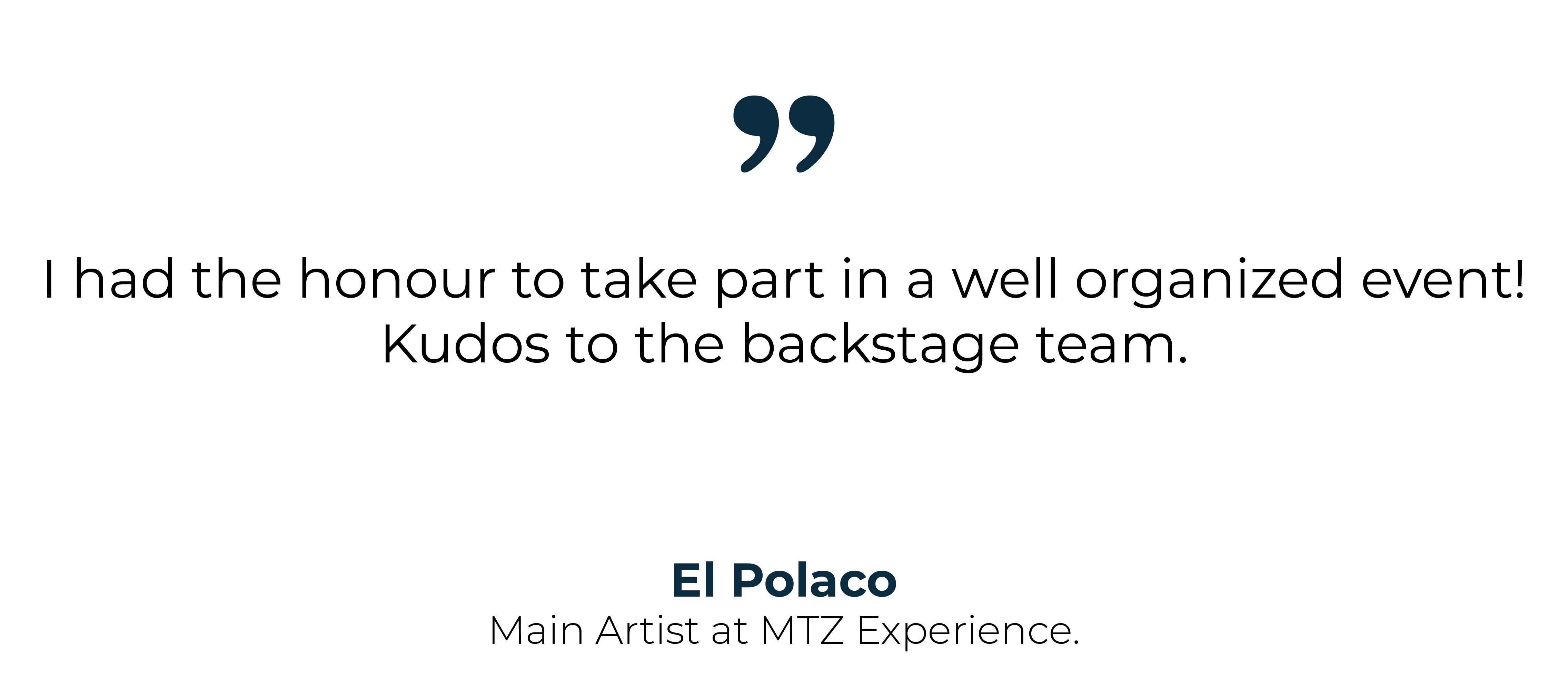 Ten Senses Productions - Testimonials clients